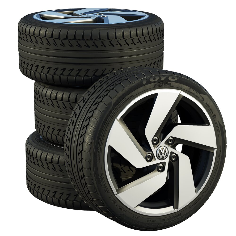 Volkswagen Wheels 02 3D模型