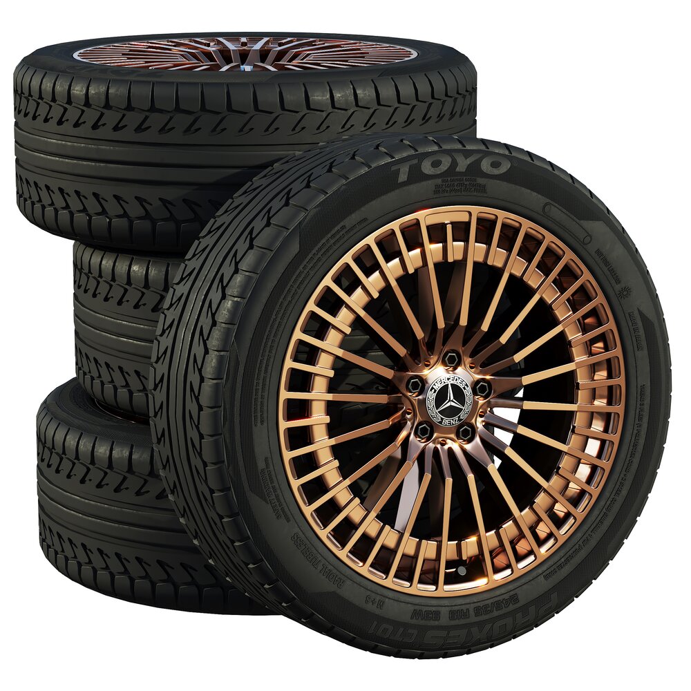Mercedes Tires 4 3Dモデル