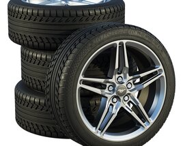 Ford Mustang GT Wheels Modello 3D