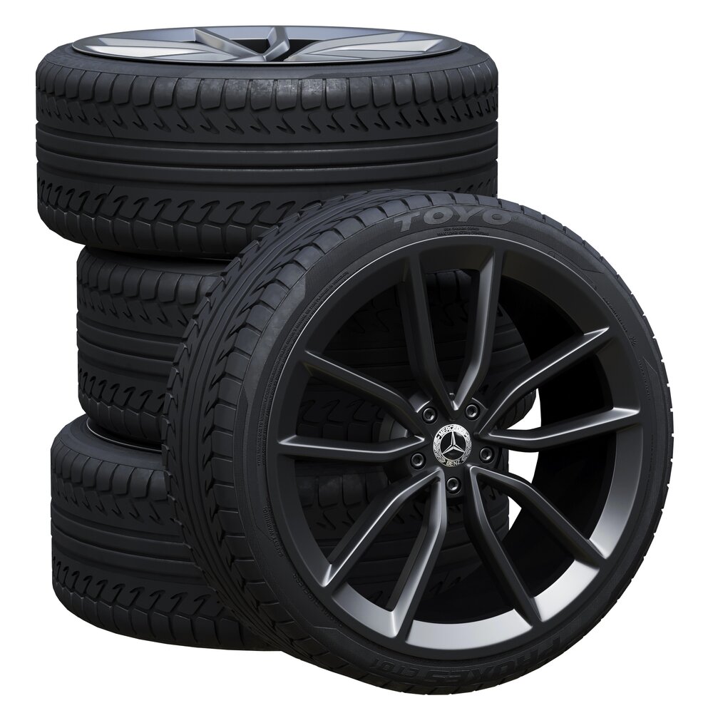 Mercedes Tires 5 3D 모델 