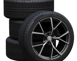 Volkswagen Wheels 04 3D 모델 