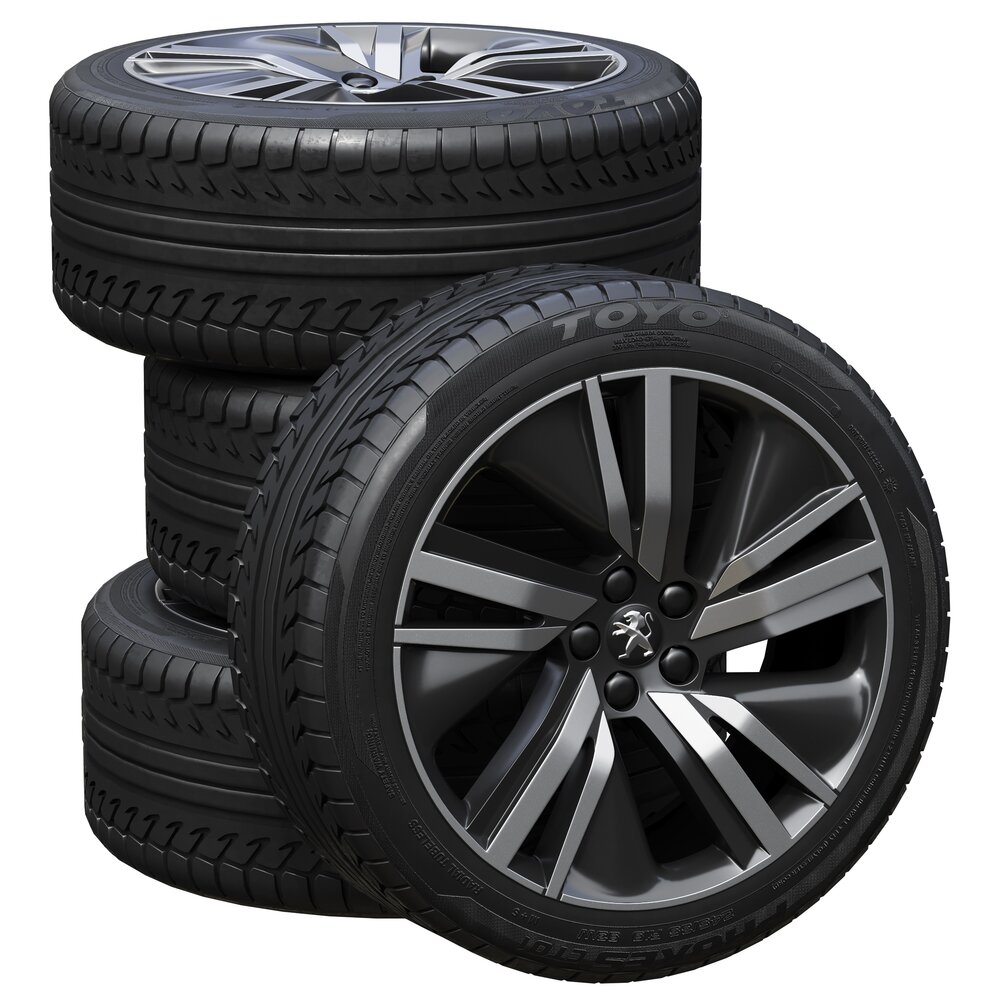 Peugeot Tires 3D 모델 