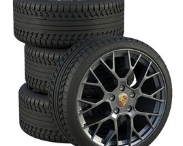 Porsche wheels 3Dモデル