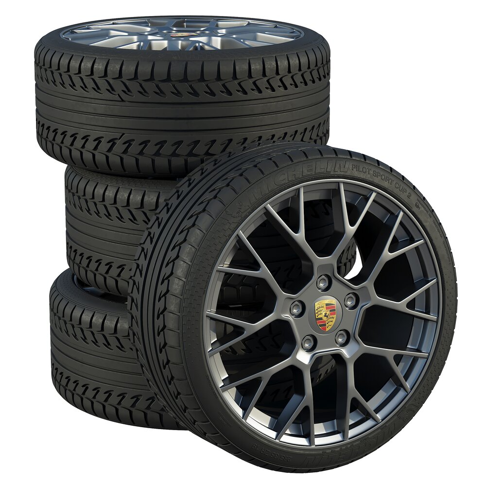 Porsche wheels 3Dモデル