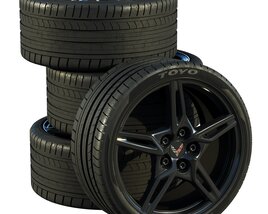 Chevrolet Corvette C8 2020 Tires 3D model