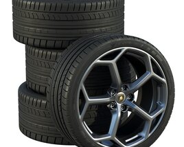 Lamborghini Tires 3D 모델 