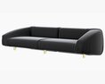 Baxter Fold Sofa Modello 3D