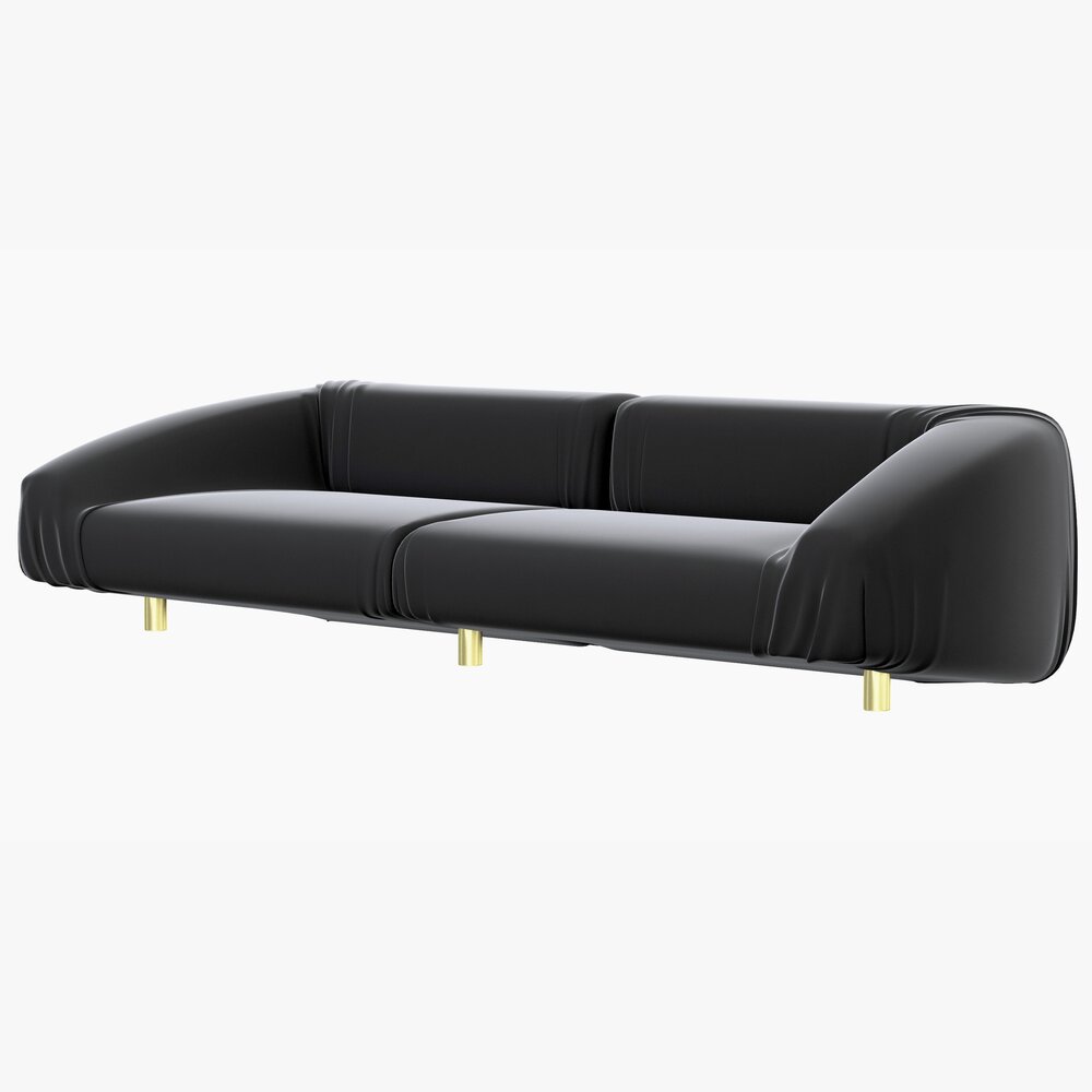 Baxter Fold Sofa Modello 3D