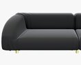 Baxter Fold Sofa 3d model