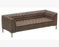 Crate And Barrel Grafton Leather Chesterfield Sofa 3D-Modell