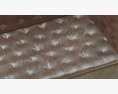 Crate And Barrel Grafton Leather Chesterfield Sofa Modèle 3d