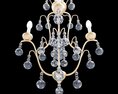 Currey and Company Allusion Chandelier Modelo 3d