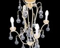 Currey and Company Allusion Chandelier 3d model