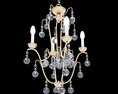 Currey and Company Allusion Chandelier 3D模型
