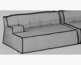Baxter Damasco Sofa 3D модель