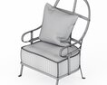 Baxter Chassis Armchair Modello 3D