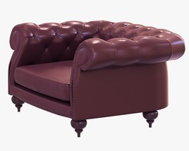 Baxter Diana Chester Armchair 3Dモデル