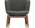 Baker Coupe Dining Chair Modello 3D