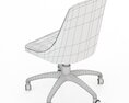 Baxter Decor Chair with Wheels Modelo 3d