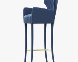 Brabbu Davis Bar Chair 3D model