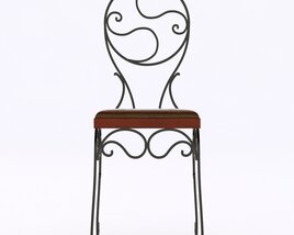 Chair Of Wrought Iron Modèle 3D