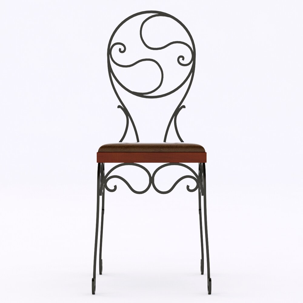 Chair Of Wrought Iron Modelo 3D