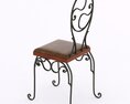 Chair Of Wrought Iron 3d model