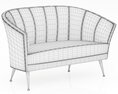 Brabbu Maya 2 Seat Sofa 3D 모델 