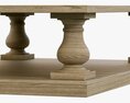 Coco Republic Library Balustrade Coffee Table Modèle 3d