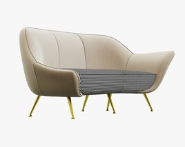 Baxter Mio Sofa Modello 3D