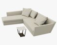 Flexform Adagio Sofa 3D 모델 