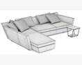 Flexform Adagio Sofa 3D模型