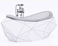 Maison Valentina Diamond Bathtub 3D模型