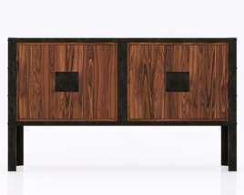 Dovetail Furniture Console Table Modello 3D