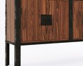 Dovetail Furniture Console Table Modello 3D