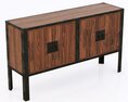 Dovetail Furniture Console Table Modelo 3d