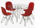 Feidi Glamour and Academy Table and Chairs 3D-Modell