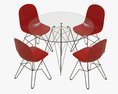 Feidi Glamour and Academy Table and Chairs 3Dモデル