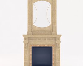 Marble Fireplace 3D 모델 